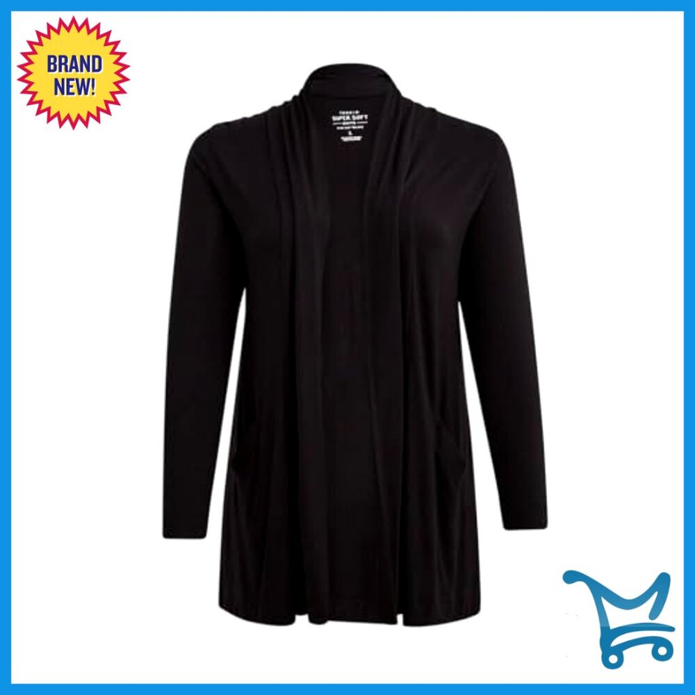 Plus Size Super Soft Straight Front Cardigan - Lo… - image 4